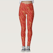 Frohe Weihnachten Leggings (Vorderseite)