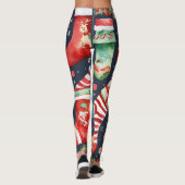 Frohe Weihnachten Leggings (Rückseite)