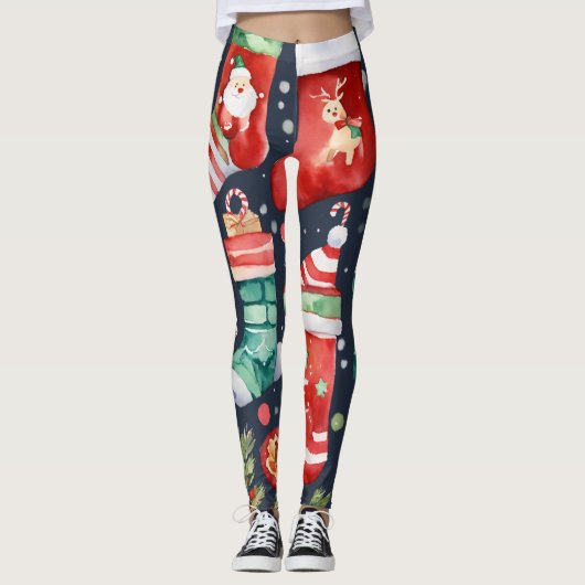 Frohe Weihnachten Leggings (Vorderseite)