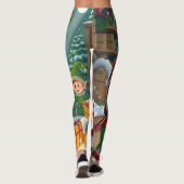 Frohe Weihnachten  Leggings (Rückseite)