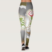 Frohe Weihnachten  Leggings (Rückseite)