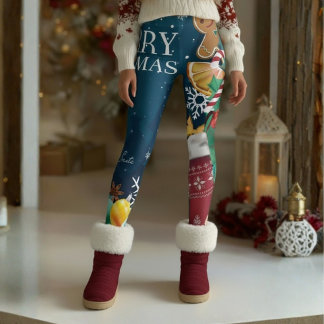 Frohe Weihnachten Leggings – Festliche Freude von