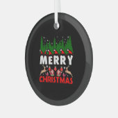 Frohe Weihnachten Leinwand Christlich Weihnachten Ornament Aus Glas (Vorderseite links)