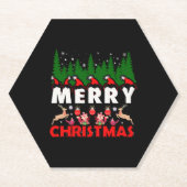 Frohe Weihnachten Leinwand Christlich Weihnachten  Untersetzer (Vorderseite)