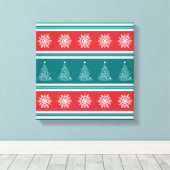 Frohe Weihnachten Leinwanddruck (Insitu (Holzboden))