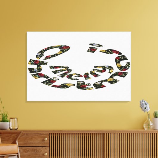 Frohe Weihnachten Leinwanddruck (Insitu (Wohnzimmer))