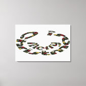 Frohe Weihnachten Leinwanddruck (Vorderseite)