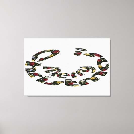 Frohe Weihnachten Leinwanddruck (Vorderseite)