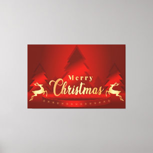 Frohe Weihnachten Leinwanddruck