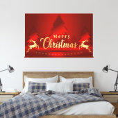 Frohe Weihnachten Leinwanddruck (Insitu (Schlafzimmer))