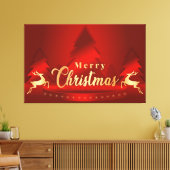 Frohe Weihnachten Leinwanddruck (Insitu (Wohnzimmer))
