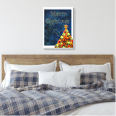 Frohe Weihnachten Leinwanddruck (Insitu (Schlafzimmer))