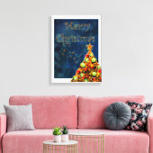 Frohe Weihnachten Leinwanddruck (Insitu (Wohnzimmer))