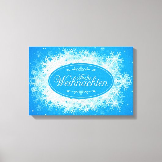 Frohe Weihnachten Leinwanddruck (Vorderseite)