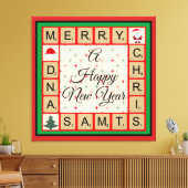 Frohe Weihnachten Leinwanddruck (Insitu (Wohnzimmer))