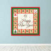 Frohe Weihnachten Leinwanddruck (Insitu (Holzboden))