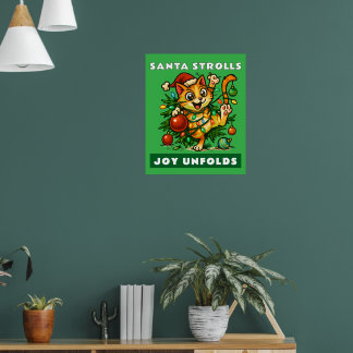 Frohe Weihnachten Leinwanddruck Poster