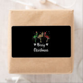 Frohe Weihnachten Leopard Red Green Kariert Flamin (Insitu)
