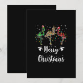 Frohe Weihnachten Leopard Red Green Kariert Flamin (Vorne/Hinten)
