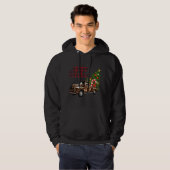 Frohe Weihnachten Leopard Truck mit Baum Hoodie (Vorne ganz)
