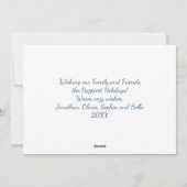 Frohe Weihnachten Let it Snow Holiday Foto Collage (Rückseite)