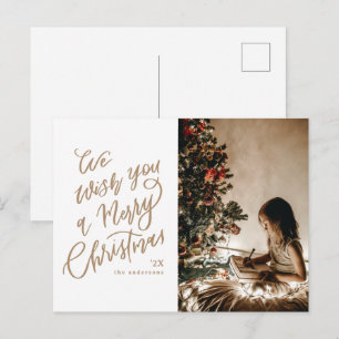 Frohe Weihnachten Lettering Gold Foto