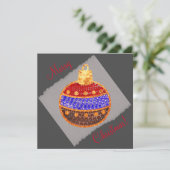 Frohe Weihnachten - leuchtendes Bauble mit Sequenz (Stehend Vorderseite)