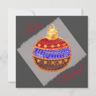 Frohe Weihnachten - leuchtendes Bauble mit Sequenz