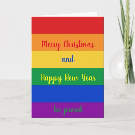 Frohe Weihnachten LGBTQ (Vorderseite)