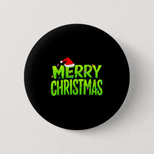 Frohe Weihnachten Lichter Santa Hut Pyjama Weihnac Button