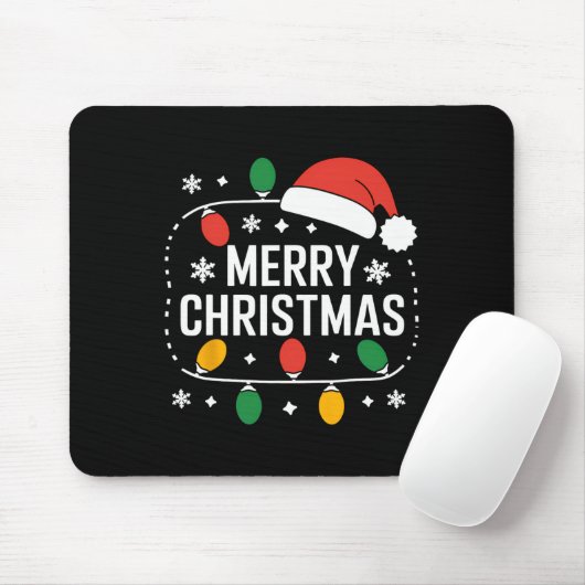 Frohe Weihnachten Lichter Weihnachten Weihnachten Mousepad (Mit Mouse)