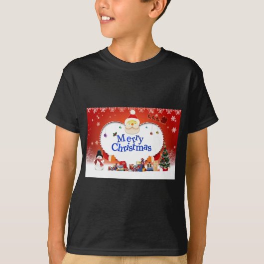 Frohe Weihnachten - Liebe des Weihnachtsmanns T-Shirt (Vorderseite)