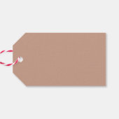 Frohe Weihnachten | Light Terracotta Niedlich Mini Geschenkanhänger (Rückseite Horizontal)