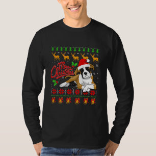 Frohe Weihnachten Lighting Ugly Boxer Weihnachten T-Shirt