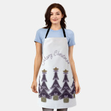 Frohe Weihnachten Lila Bows Ribbons Gold Star Tree