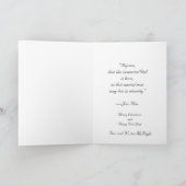 Frohe Weihnachten Lila geklappte Weihnachtskarte (Innenseite)