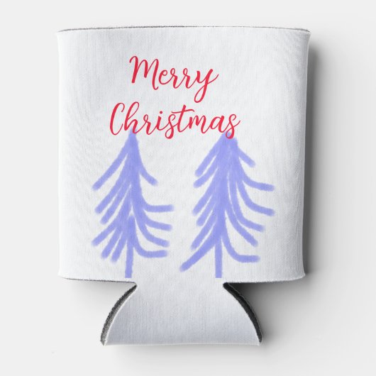 Frohe Weihnachten lila Pastelkiefer Wasser Dosenkühler (Vorderseite)