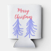Frohe Weihnachten lila Pastelkiefer Wasser Dosenkühler (Rückseite)