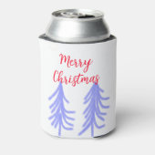 Frohe Weihnachten lila Pastelkiefer Wasser Dosenkühler (Kanne Rückseite)