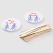 Frohe Weihnachten lila Pastelkiefer Wasser Fächer (Non-assembled)