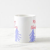 Frohe Weihnachten lila Pastelkiefer Wasser Kaffeetasse (Mittel)