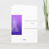 Frohe Weihnachten - Lila Swirl Tree (Rückseite)