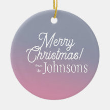 Frohe Weihnachten Lilac Pink Ombre