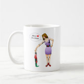 Frohe Weihnachten Little Elf Kaffeetasse (Links)