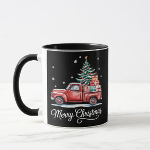 Frohe Weihnachten LKW Lustiger Baum Essential Tasse