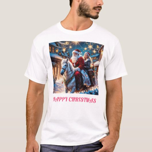 Frohe Weihnachten Logo-Design für T - Shirt (Vorderseite)