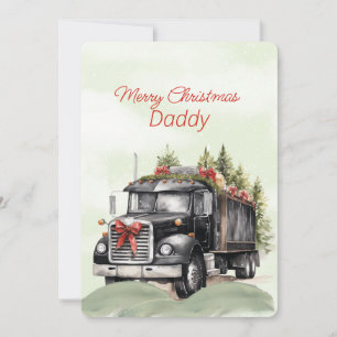 Frohe Weihnachten Long Haul Trucker Daddy