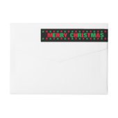 Frohe Weihnachten - Long Return Address Label (Rückseite)