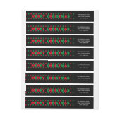 Frohe Weihnachten - Long Return Address Label (Bogen)