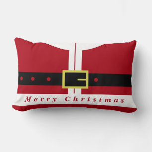 Frohe Weihnachten Lumbar Pillow Santa Claus Lendenkissen